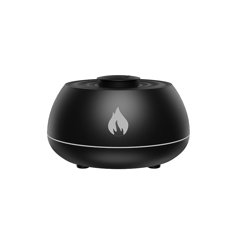 Diffuseur d'huiles essentielles à flamme avec 7 couleurs de lumière, humidificateur d'air pour la maison, 130 ml, USB