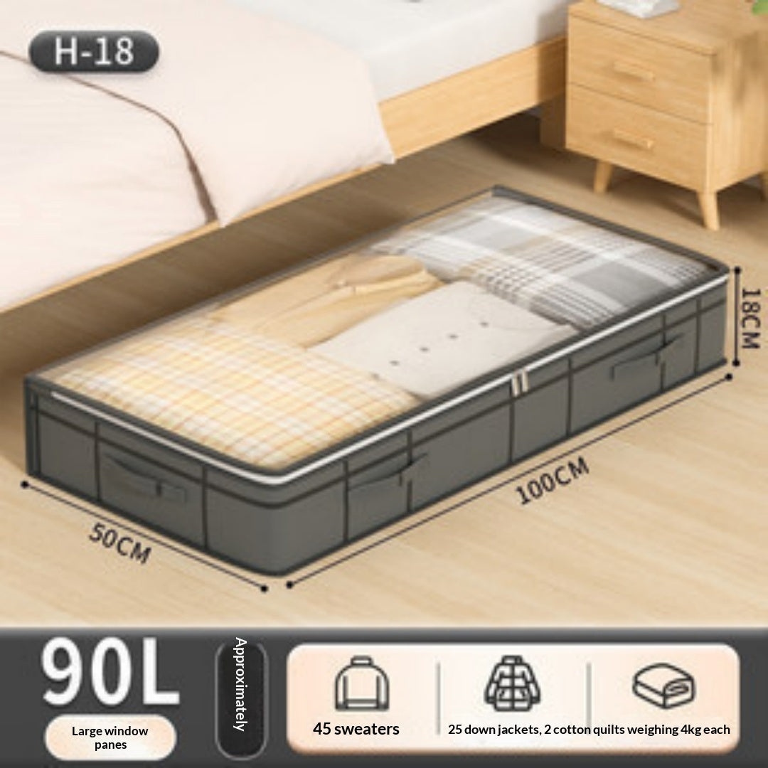 Foldable Underbed Storage Bag for Clothes & Bedding