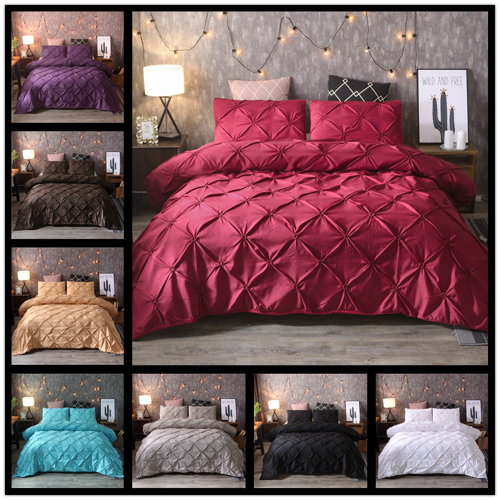 Linge de maison uni, housse de couette unie