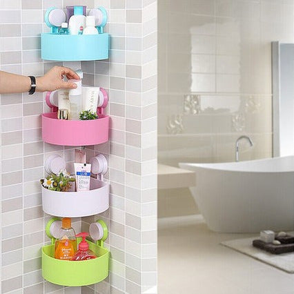 Étagère d'angle pour salle de bain