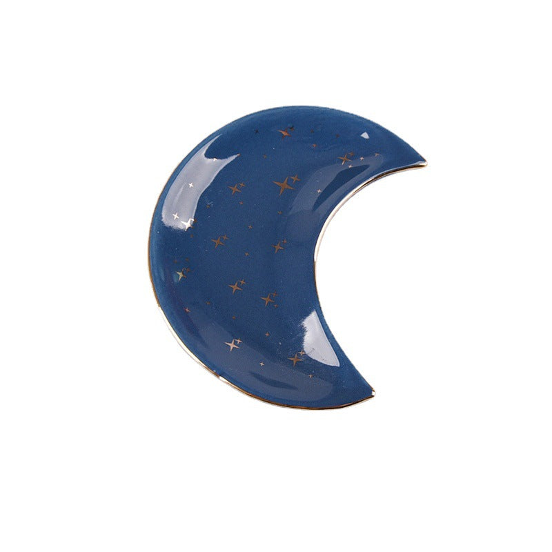 Porte-bijoux en céramique en forme de lune - Décoration intérieure