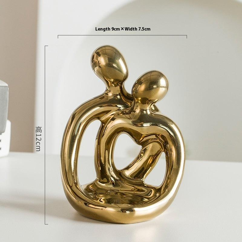 Bougeoir en céramique pour couple, style nordique moderne, style rétro, pour bougie d'aromathérapie, ornement