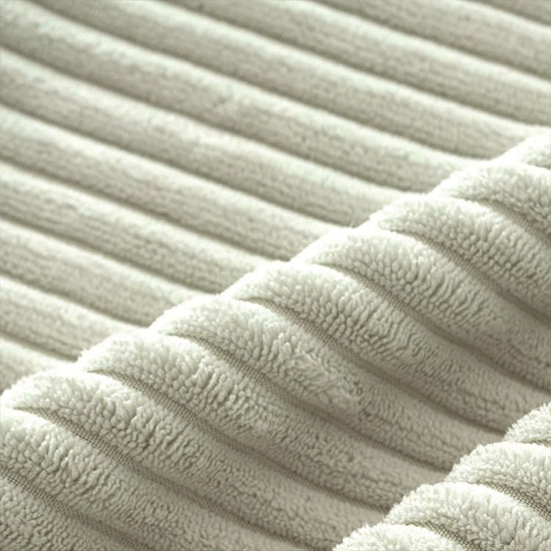 Housse de coussin décorative bohème dégradée en velours côtelé uni