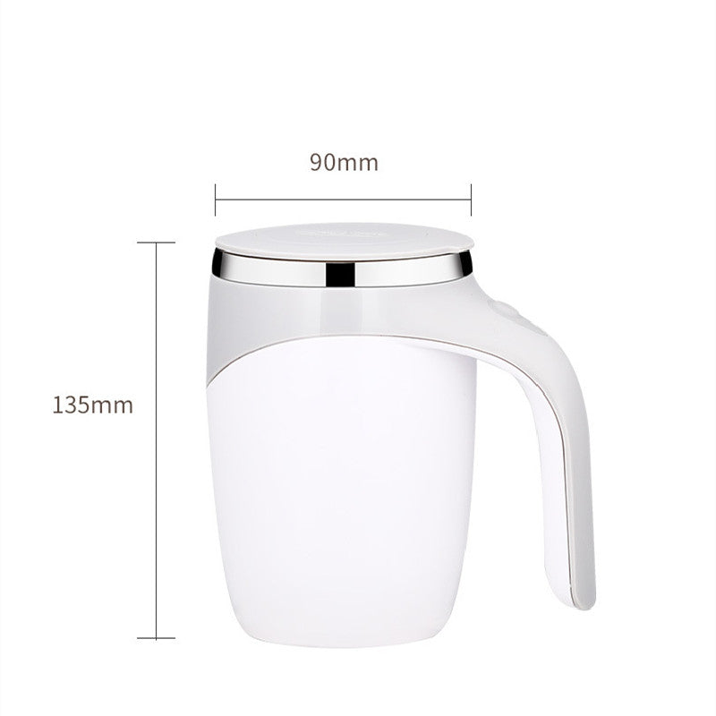 Tasse à café magnétique rotative rechargeable avec agitateur automatique, idéale pour préparer des milkshakes faciles et rapides.