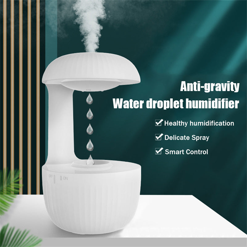 Humidificateur d'air antigravité, humidificateur à contre-courant silencieux, gouttelettes d'eau en lévitation, brumisateur rafraîchissant, soulage la fatigue