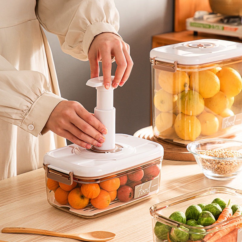 Boîte de conservation sous vide avec scelleuse sous vide gratuite, récipient transparent pour une organisation optimale, boîte à lunch hermétique, cadeau idéal