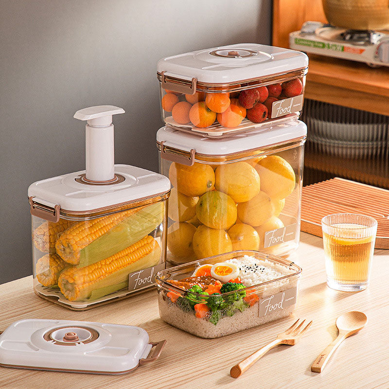 Boîte de conservation sous vide avec scelleuse sous vide gratuite, récipient transparent pour une organisation optimale, boîte à lunch hermétique, cadeau idéal
