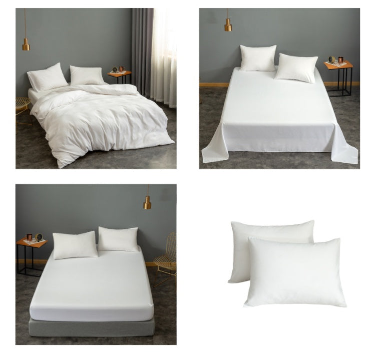 Housse de couette unie brossée, produit unique en textile de maison tendance