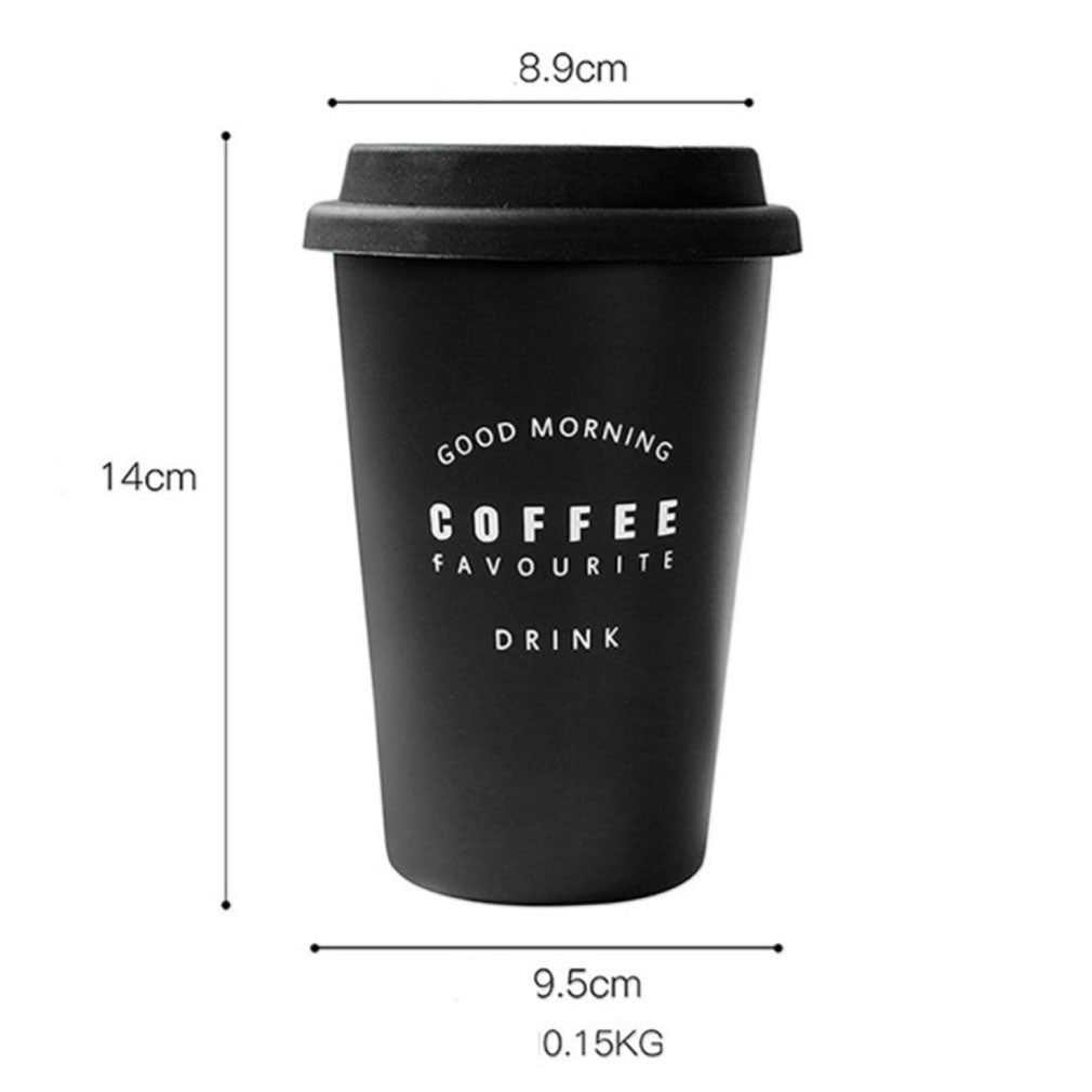 Gobelets ROKEN en acier inoxydable avec couvercles et pailles, 350 ml, tasses à café en métal, qualité alimentaire, sans BPA, pour enfants et adultes