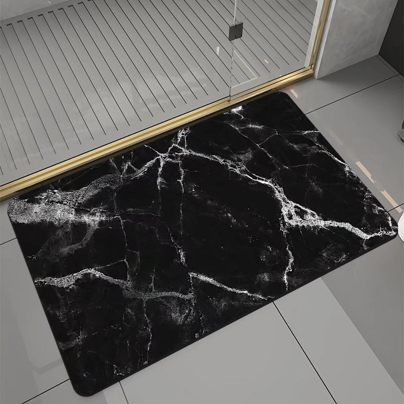 Coussin absorbant antidérapant en boue de diatomées pour salle de bain