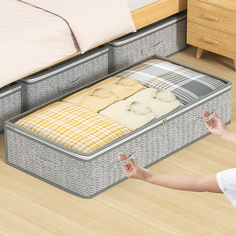 Foldable Underbed Storage Bag for Clothes & Bedding