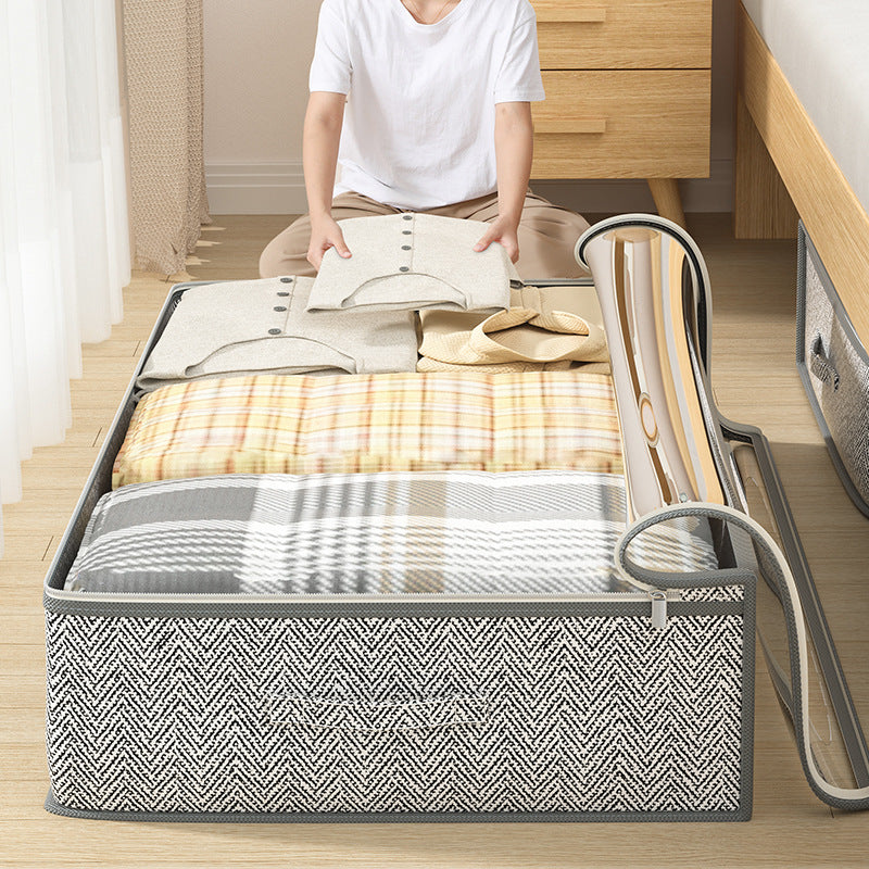 Foldable Underbed Storage Bag for Clothes & Bedding