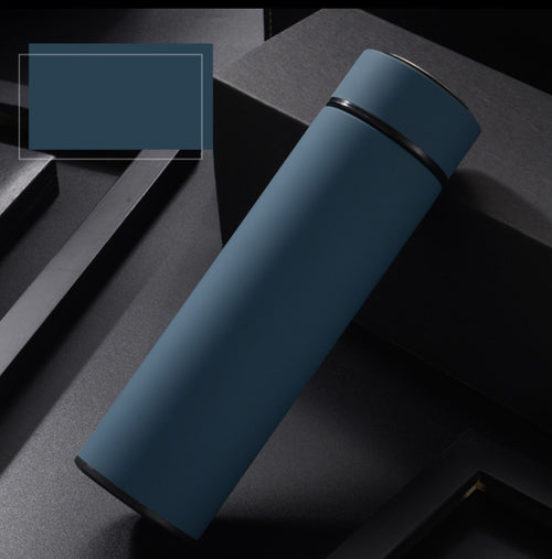 Bouteille d'eau isotherme en acier inoxydable de 450 ml à double paroi sous vide, idéale pour les voyages d'affaires, le sport et les activités de plein air.
