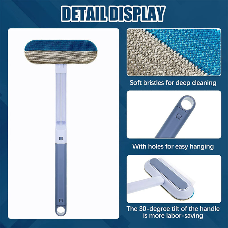 Brosse multifonctionnelle 4 en 1 pour l'épilation des poils d'animaux (chien, chat), outil de nettoyage des moustiquaires et accessoires.