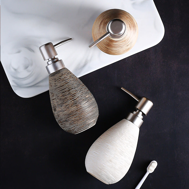 Flacon de gel douche pour salle de bain, flacon de lotion, céramique de salle de bain