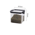 Boîte à grains transparente avec couvercle