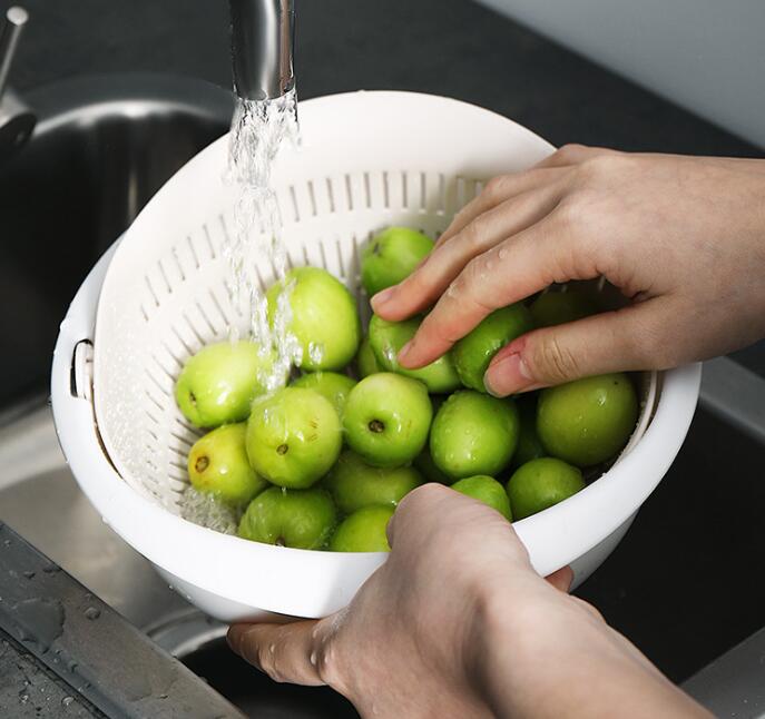 Égouttoir pour évier double, panier à fruits pour laver les casseroles de cuisine