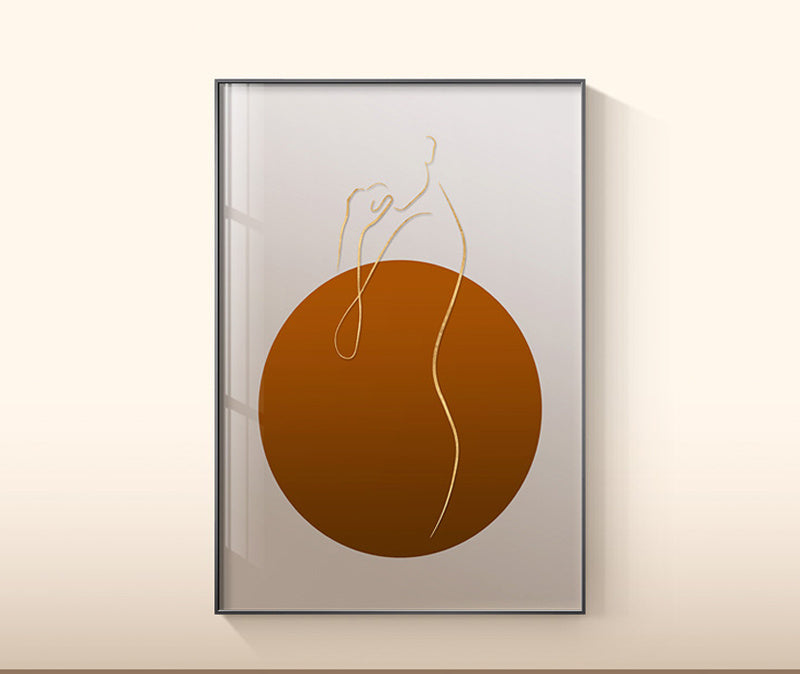 Tableau sur toile représentant une feuille de plante