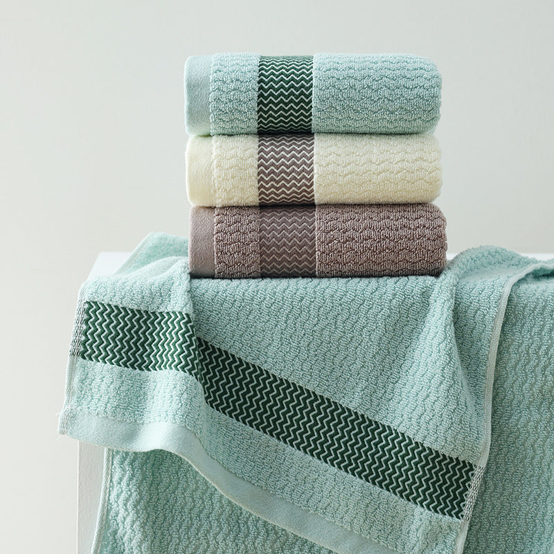 Serviettes absorbantes épaisses à motif d'eau pour le visage et le corps, pour un usage quotidien à la maison