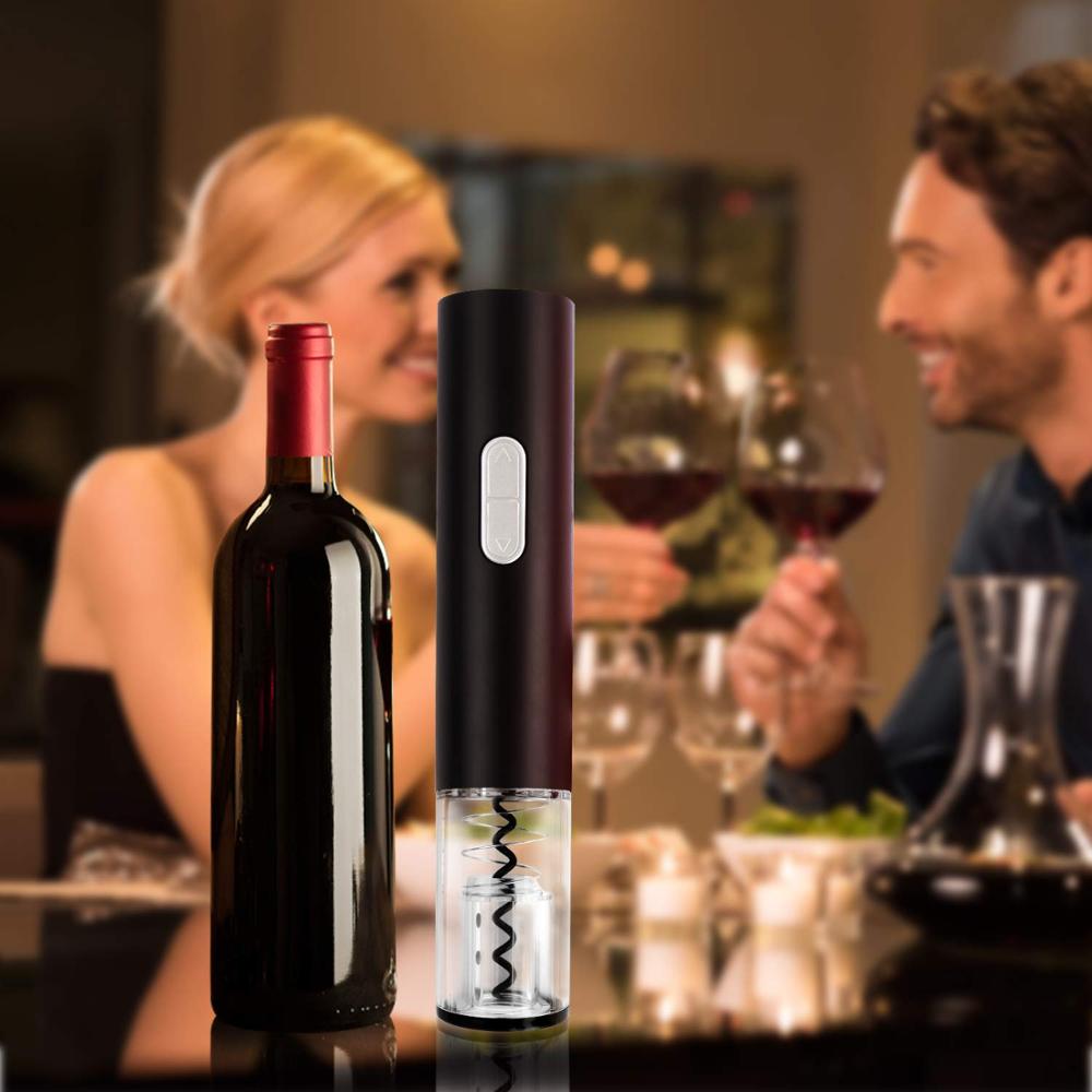 Ouvre-bouteille électrique automatique avec coupe-capsule et kit d'ouvre-bouteille.