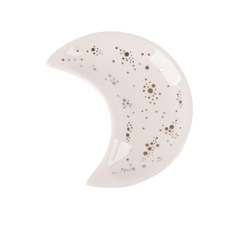 Porte-bijoux en céramique en forme de lune - Décoration intérieure