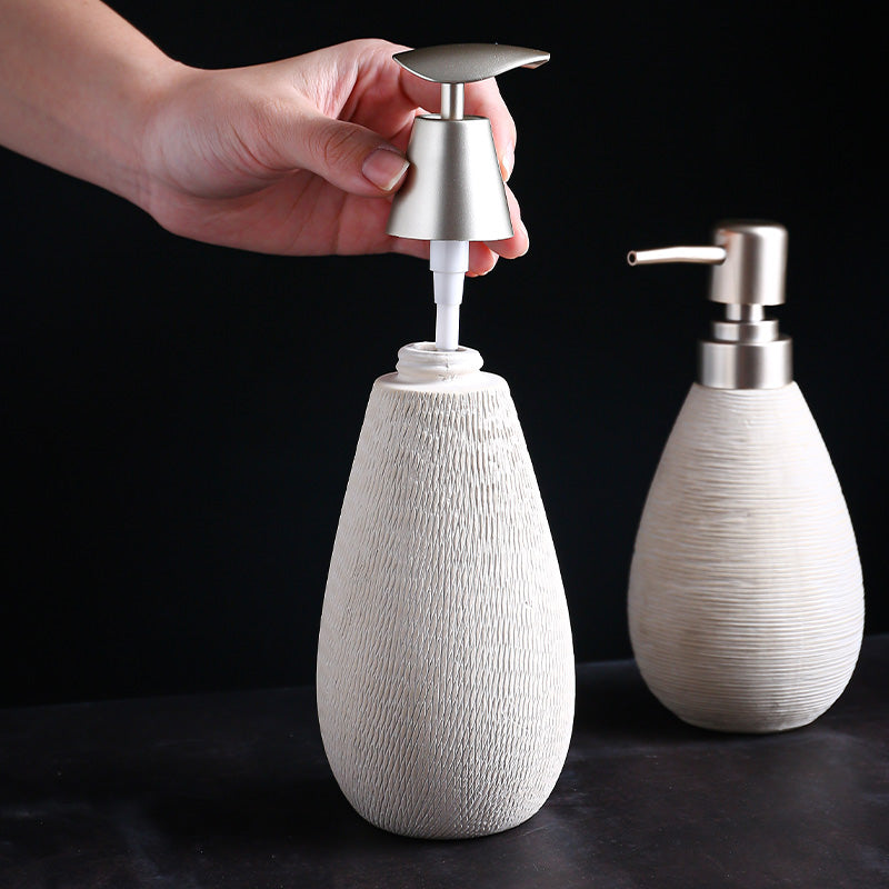 Flacon de gel douche pour salle de bain, flacon de lotion, céramique de salle de bain