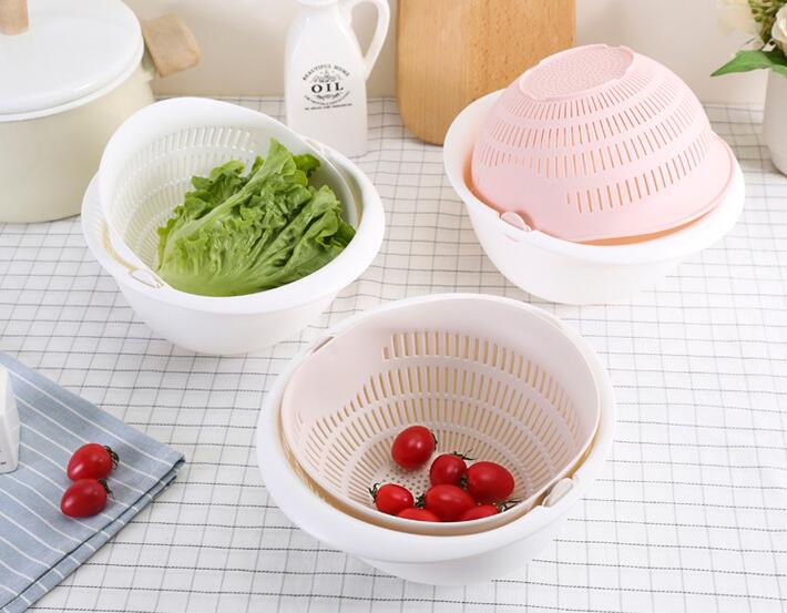 Égouttoir pour évier double, panier à fruits pour laver les casseroles de cuisine