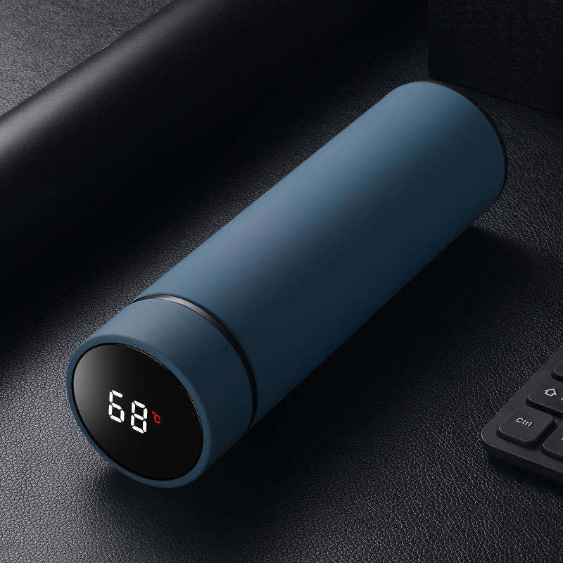 Bouteille d'eau isotherme en acier inoxydable de 450 ml à double paroi sous vide, idéale pour les voyages d'affaires, le sport et les activités de plein air.