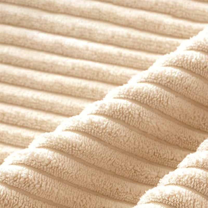 Housse de coussin décorative bohème dégradée en velours côtelé uni