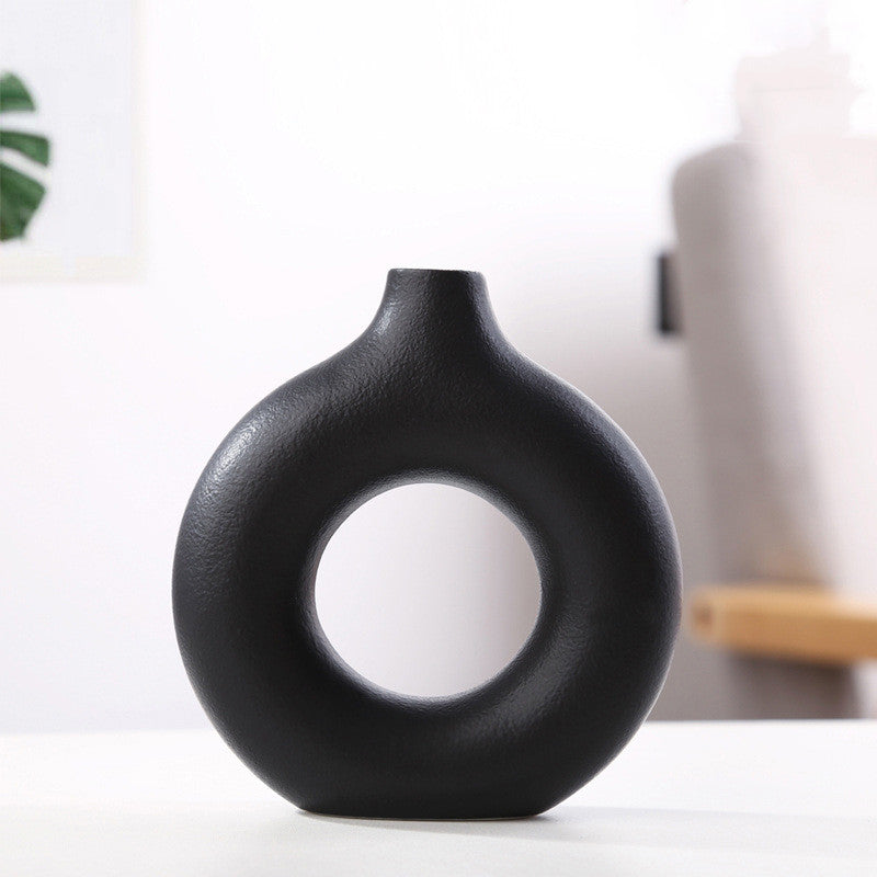 Nouveau vase à biscuits avec particules givrées, dispositif de composition florale