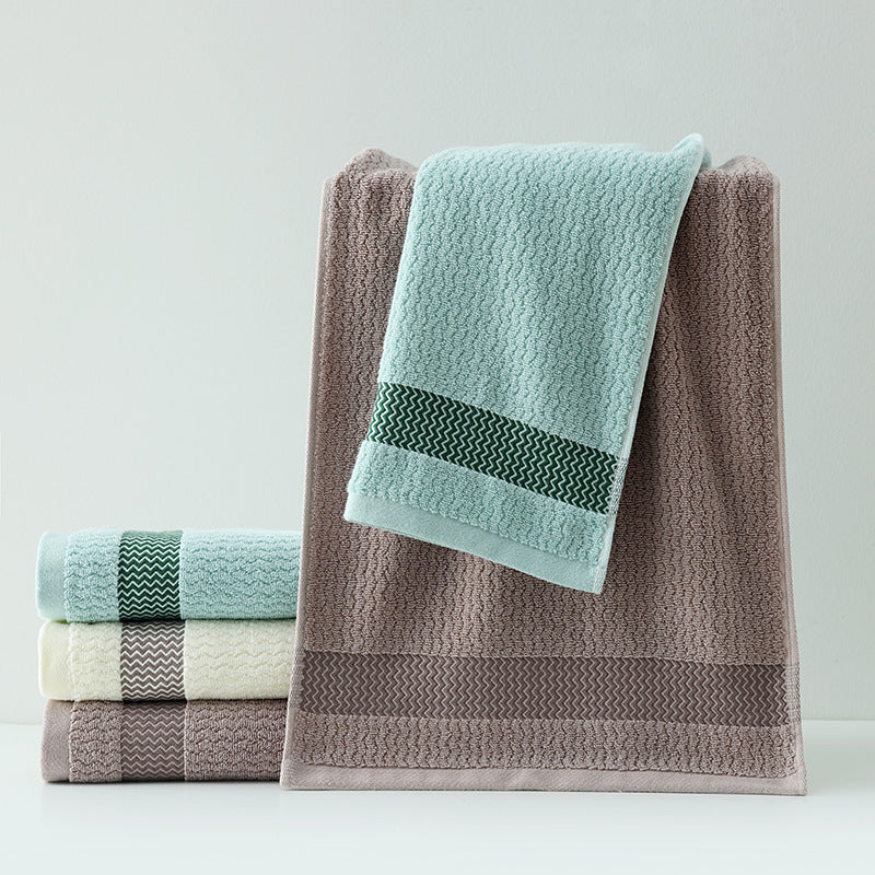 Serviettes absorbantes épaisses à motif d'eau pour le visage et le corps, pour un usage quotidien à la maison