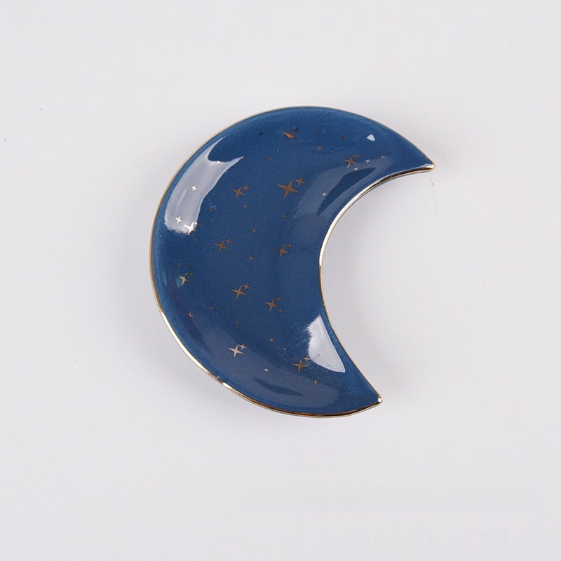 Porte-bijoux en céramique en forme de lune - Décoration intérieure