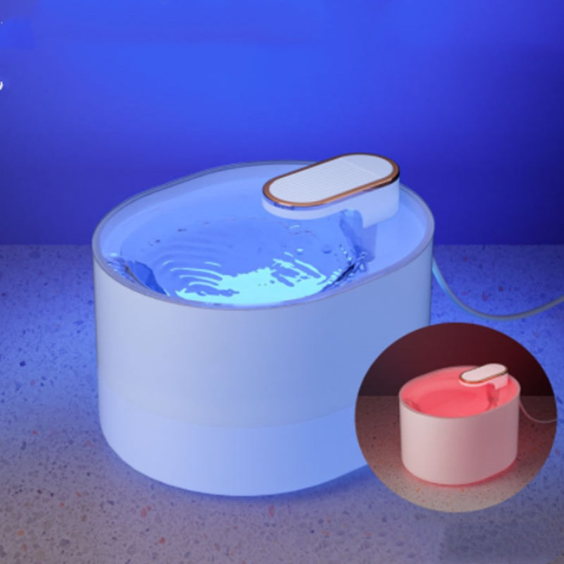 Fontaine à eau automatique silencieuse pour chats et chiens, rechargeable par USB. Distributeur d'eau électrique automatique pour animaux de compagnie.