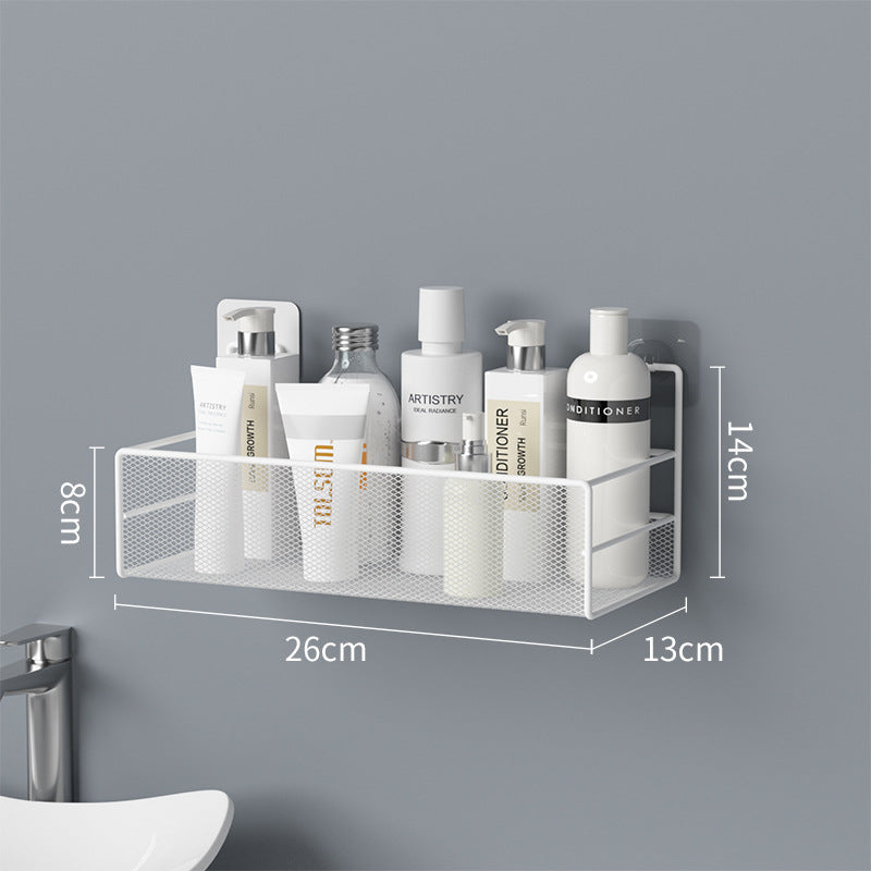 Étagère murale de salle de bain sans perçage, organisateur de shampoing pour douche, accessoires de toilette