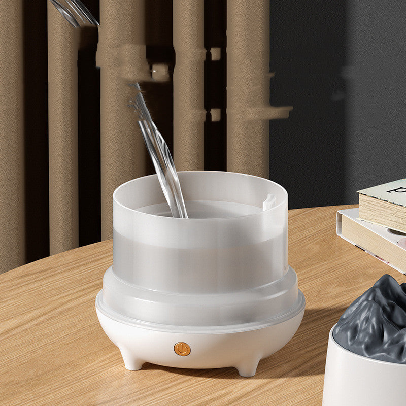 Nouvel humidificateur Volcano, machine d'aromathérapie Flaming Mountain, diffuseur Volcano, brume d'intérieur, volume créatif