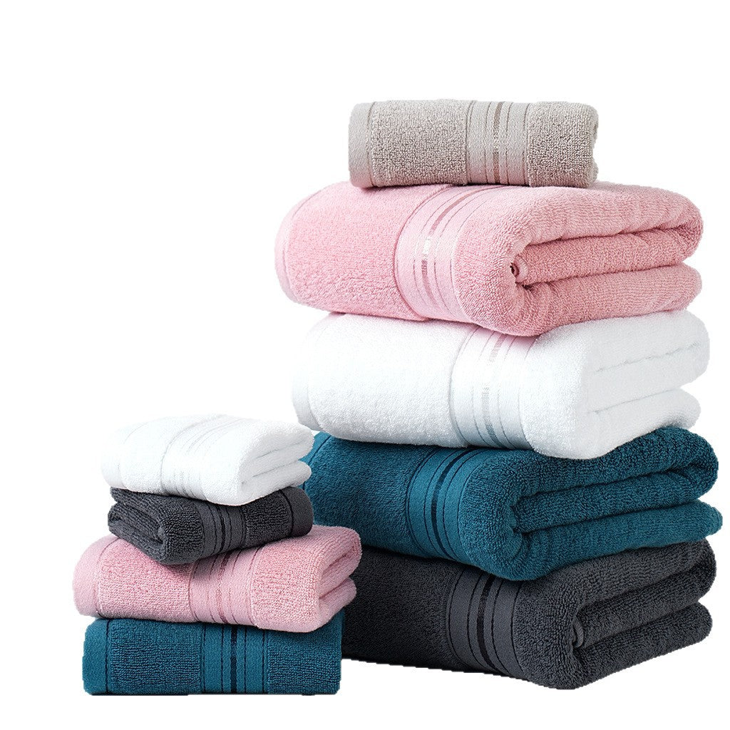 Ensemble de 8 serviettes de bain en pur coton pour la maison, absorbantes et adaptées aux adultes.
