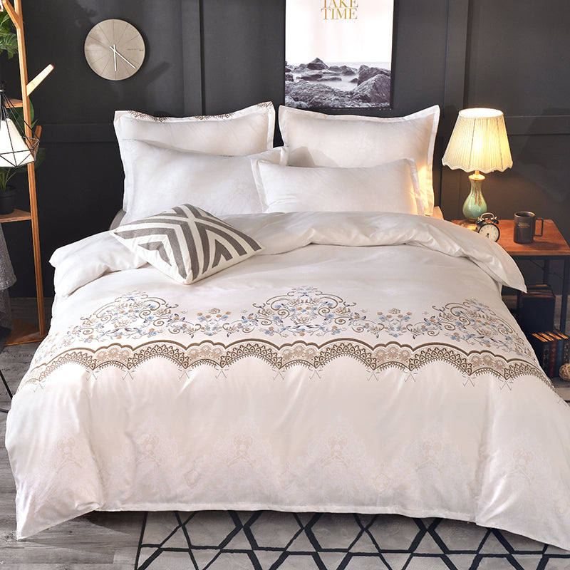 Linge de maison, housse de couette en dentelle de luxe légère américaine, literie
