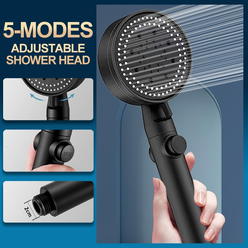 Pommeau de douche à pression élevée avec grand débit.