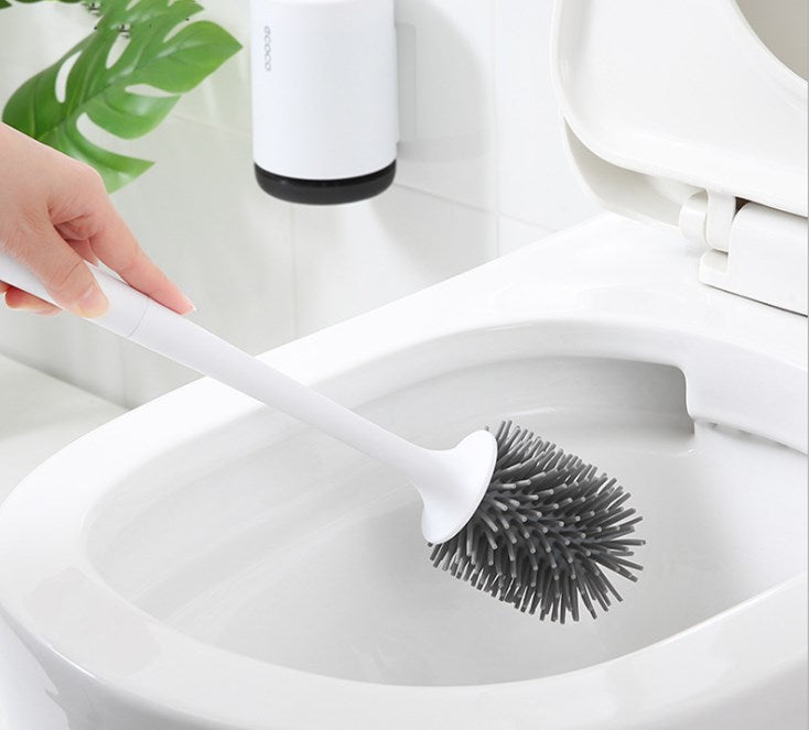 Tête de brosse en plastique souple antiadhésive pour toilettes
