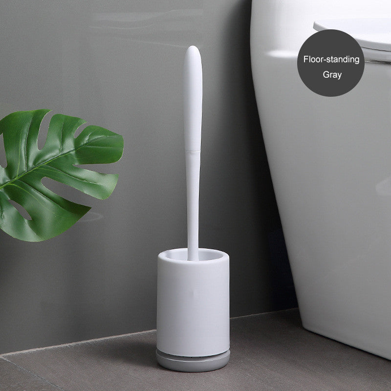 Tête de brosse en plastique souple antiadhésive pour toilettes
