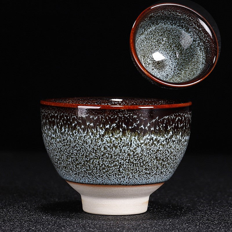 Coffret cadeau pour la maison : service à thé Kung Fu en céramique Kiln Change