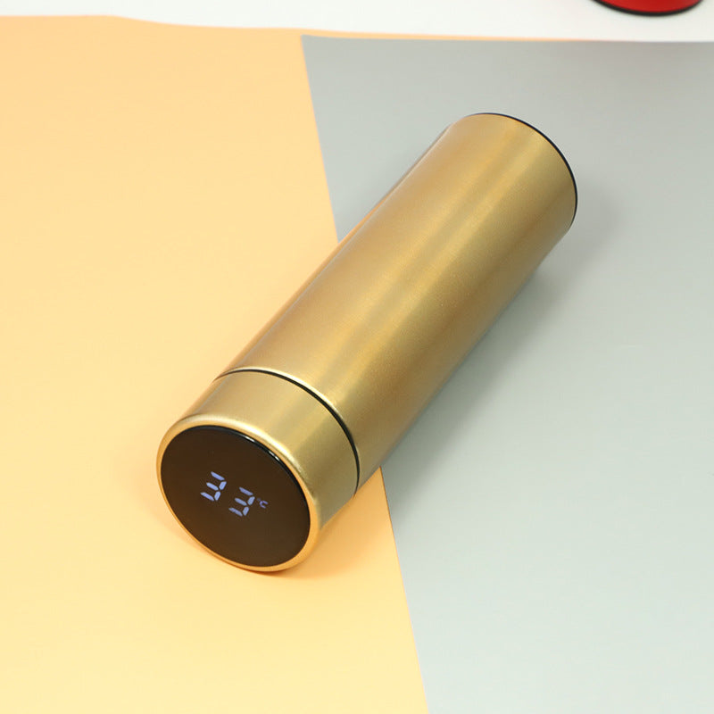 Bouteille isotherme intelligente en acier inoxydable avec affichage de la température, tasse à café isotherme.