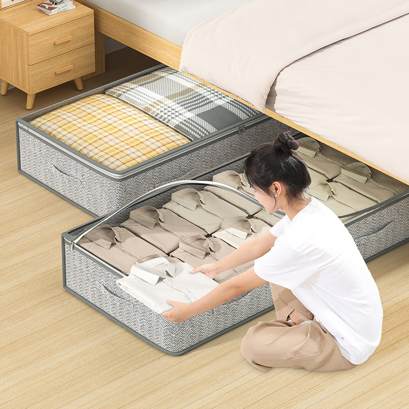 Foldable Underbed Storage Bag for Clothes & Bedding