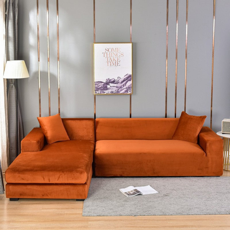 Housse de canapé une pièce douce en tissu d'ameublement