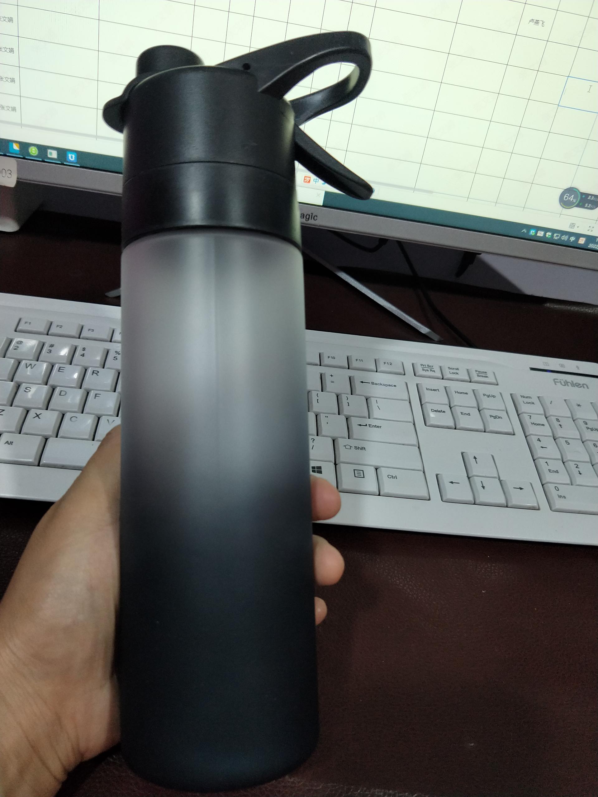 Gourde vaporisateur pour filles, idéale pour le sport en extérieur et le fitness. Grande capacité. Gourde de voyage. Accessoire de cuisine.