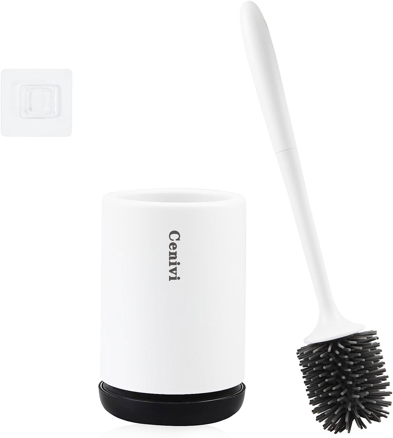 Tête de brosse en plastique souple antiadhésive pour toilettes