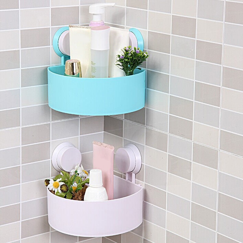 Étagère d'angle pour salle de bain