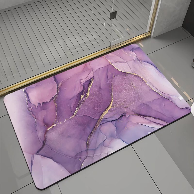 Coussin absorbant antidérapant en boue de diatomées pour salle de bain