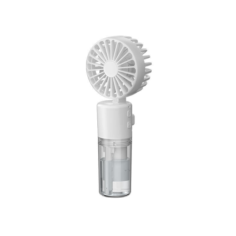 Ventilateur brumisateur portable à 4 vitesses, rechargeable par USB, idéal pour l'été et parfait pour l'extérieur.