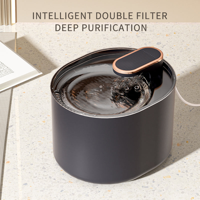 Fontaine à eau automatique silencieuse pour chats et chiens, rechargeable par USB. Distributeur d'eau électrique automatique pour animaux de compagnie.